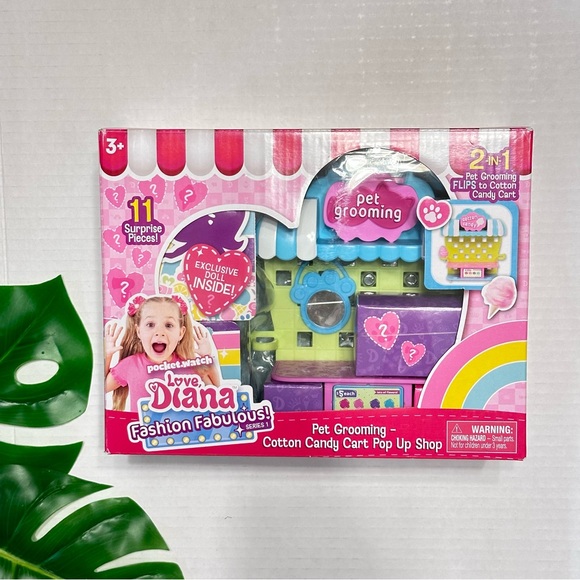 Love Diana Pet Grooming Cotton Candy Cart Pop Up NEW - Picture 1 of 5